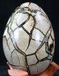 Septarian Dragon Egg Geode With Calcite Crystals #33498-5